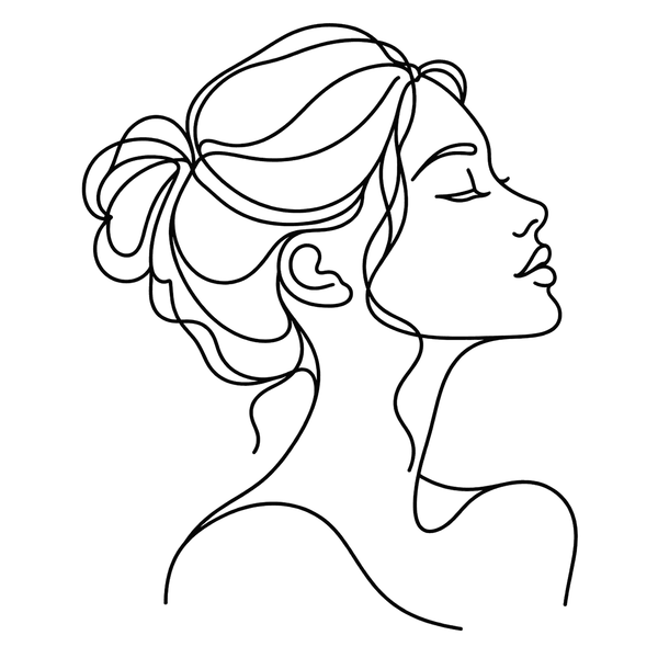 Continuous-line portrait