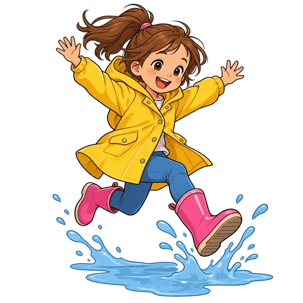 Jumping in puddles
